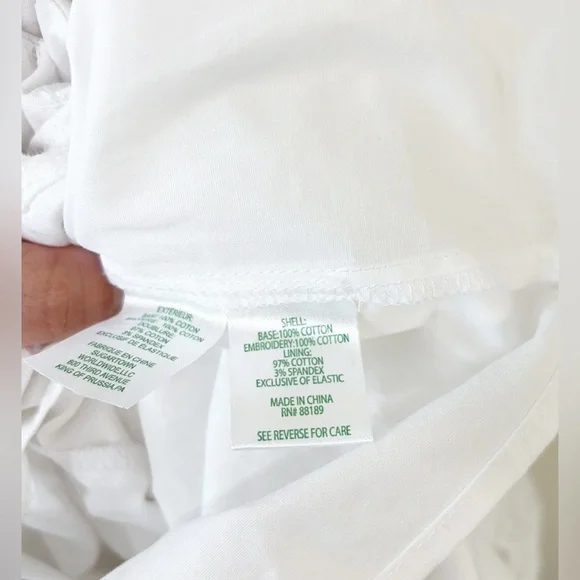 New Lilly Pulitzer Rocko Eyelet Romper Resort White Tropical Leaf Eyelet Size 14 - Picture 12 of 12